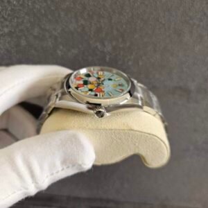 Rolex Oyster Perpetual 41 Celebration Dial New 2023 Releas 124300 Turquoise Colur Ful Dial - Luxury Master Copy Dubai